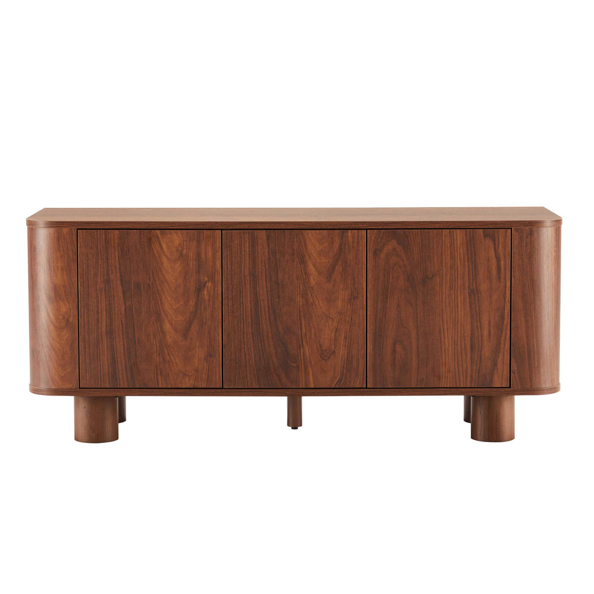 TV-SCHRANK 120 cm, dunkles Holz - Braun, Holz (40/50/120cm) - Oviala