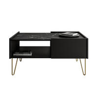 COUCHTISCH EUPHORIA L97 - Schwarz, Holzwerkstoff (65/97/45cm) - Lookway