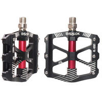 FAHRRADPEDALE Set CNC Aluminium Schwarz - Schwarz, Metall (9.7/1.5/9.7cm)