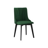 ESSZIMMERSTUHL Monti V Pik Muschel - Schwarz/Grün, Holz/Textil (48/83/53cm) - MIRJAN24