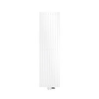 BADHEIZKÖRPER Stella 480x1800 mm Weiß mit Ventil Durchgang - Weiß, Metall (48/180/5cm) - LuxeBath