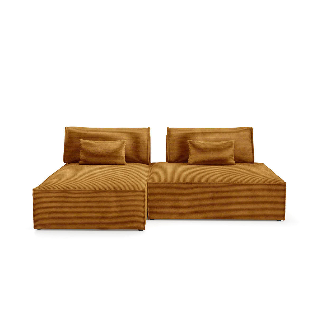 ECKSOFA Georgia Senfgelb - Gelb, Holz (236/148cm) - Petits-meubles