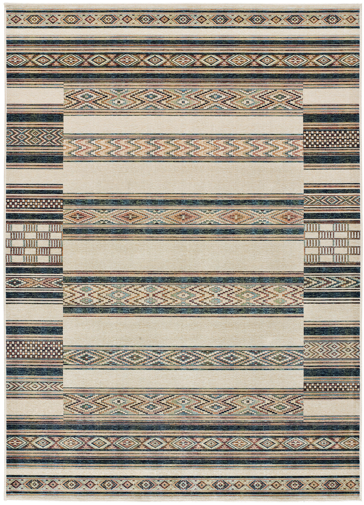 ORIENTTEPPICH Beige Antalia 135/195 cm - Beige/Multicolor, Textil (135/195cm) - Atticgo