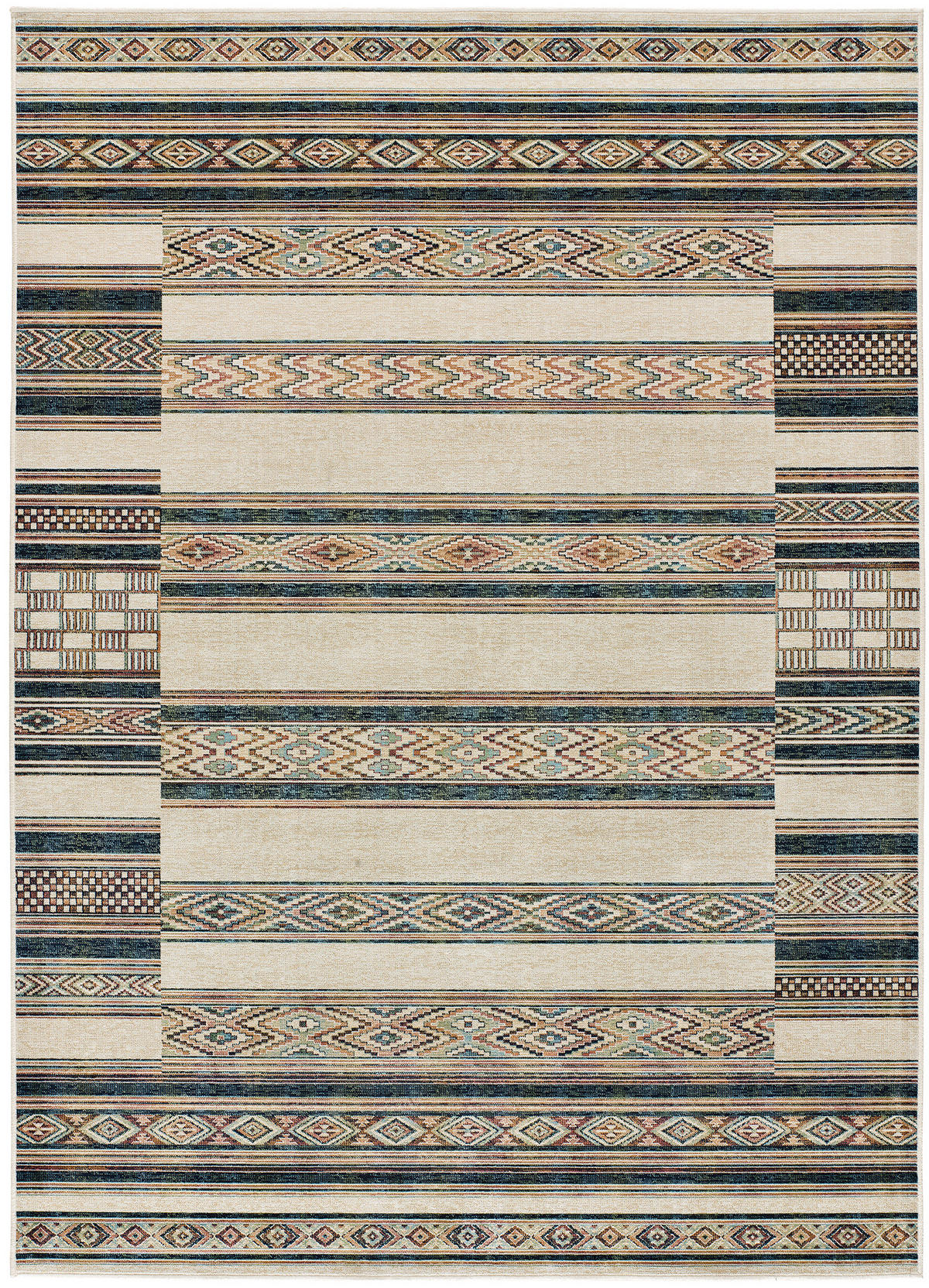 ORIENTTEPPICH Beige Antalia 95/140 cm - Beige/Multicolor, Textil (95/140cm) - Atticgo