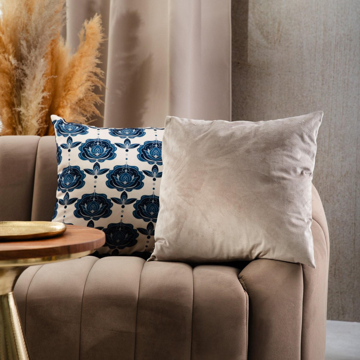 KOPFKISSENBEZUG Gosta ecru 45/45 cm - Ecru, Textil (45/45cm) - Homla