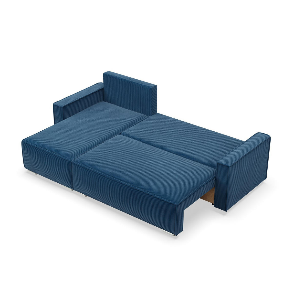 ECKSOFA MIT SCHLAFFUNKTION NOTO BONELL Dunkelblau - Dunkelblau, Textil (142/231cm) - Mebligo