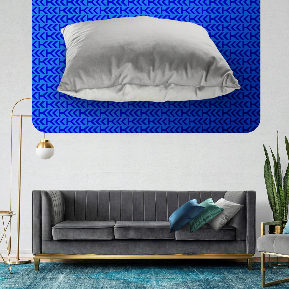 DEKOKISSEN, Grau - Grau, Textil (46/46cm) - KADAX