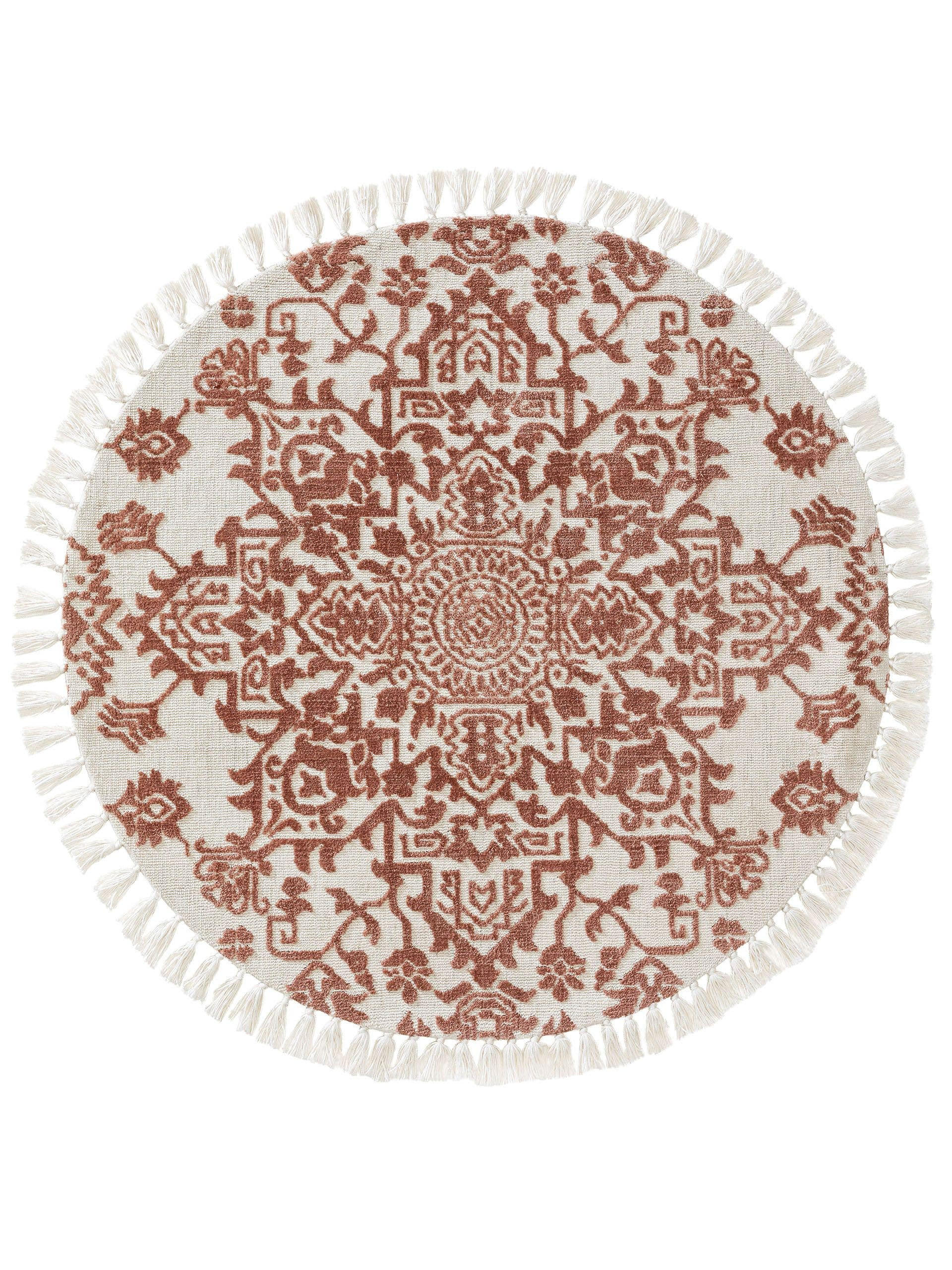 TEPPICH rund Elias Terracotta ø 150 cm rund - Terracotta, Textil (150/150cm) - benuta Nest