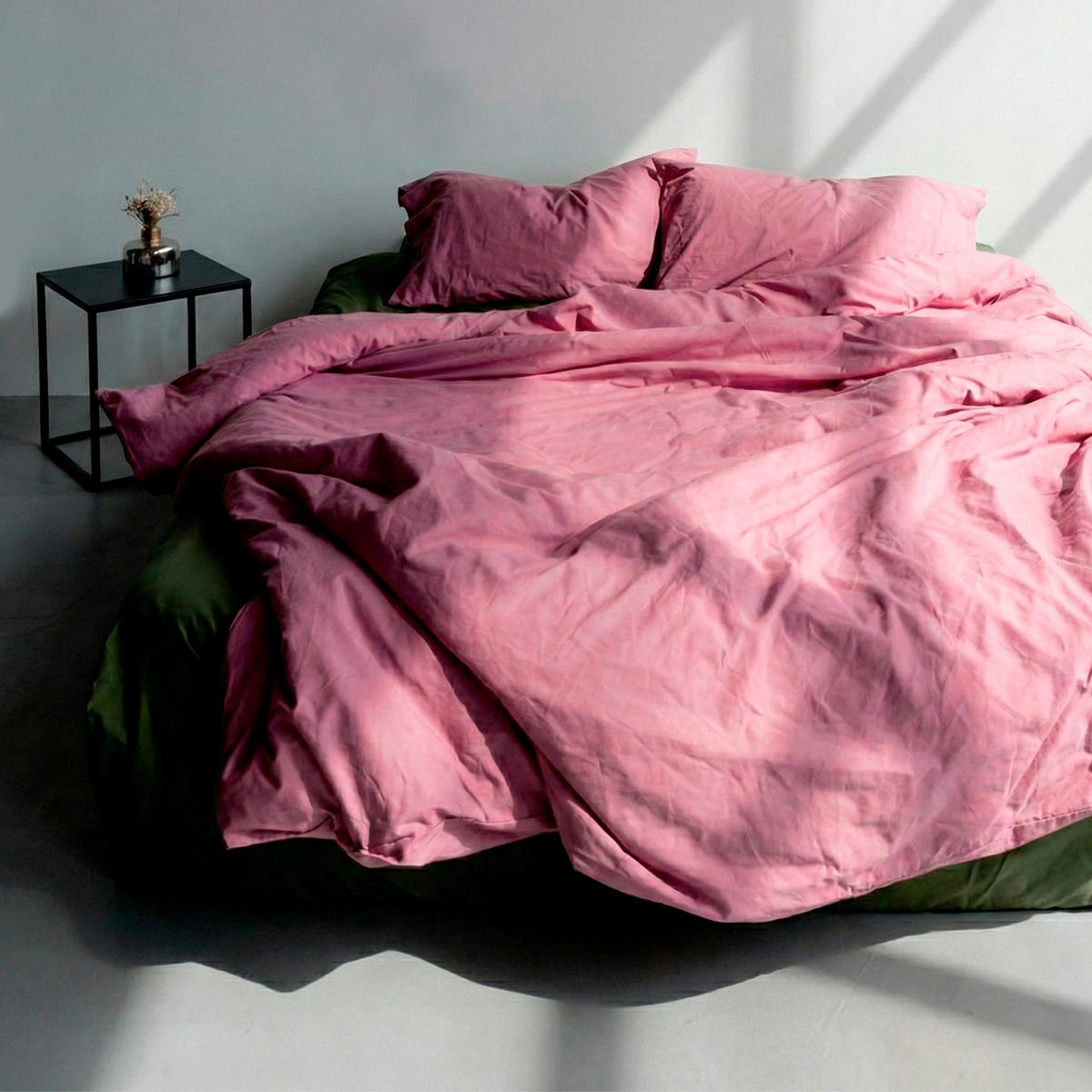 BETTBEZUG Basic Magenta 240x220 cm (Übergrösse) - Magenta, Textil (240/220cm) - Happy Friday