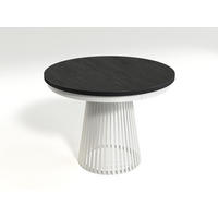 ESSTISCH TRAVIS Ausziehbar 100 - 180 / 100 x 76,6 cm - Schwarz/Weiß, Holz (100/100/76.6cm) - MASSENO