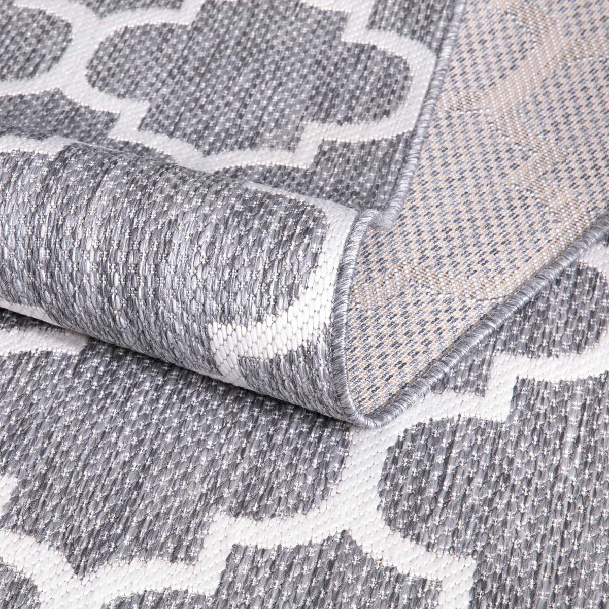 OUTDOOR-TEPPICH Sun 462 Grau 80x250 cm - Grau, Textil (80/250cm) - carpet city