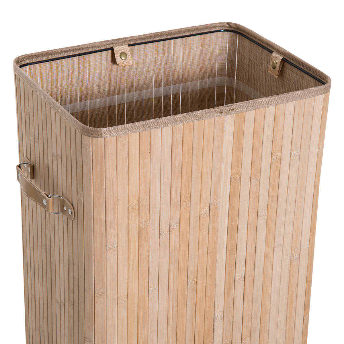 WÄSCHEKORB, Bambus, Natur - Naturfarben, Naturmaterialien (30/60/40cm) - HOMCOM