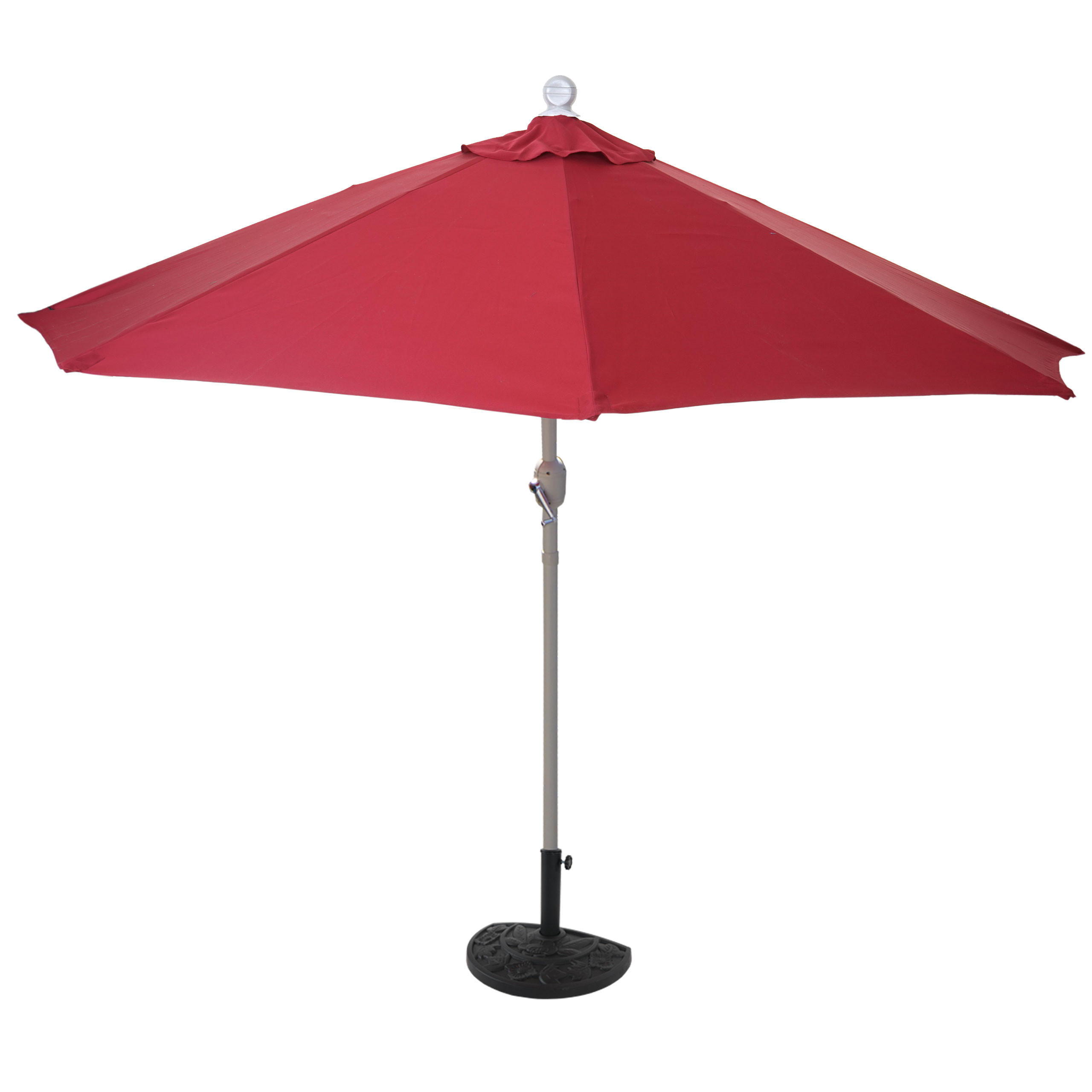 SONNENSCHIRM I HALBRUND UV 50+ Bordeaux - Bordeaux, Textil (260/135cm) - MCW