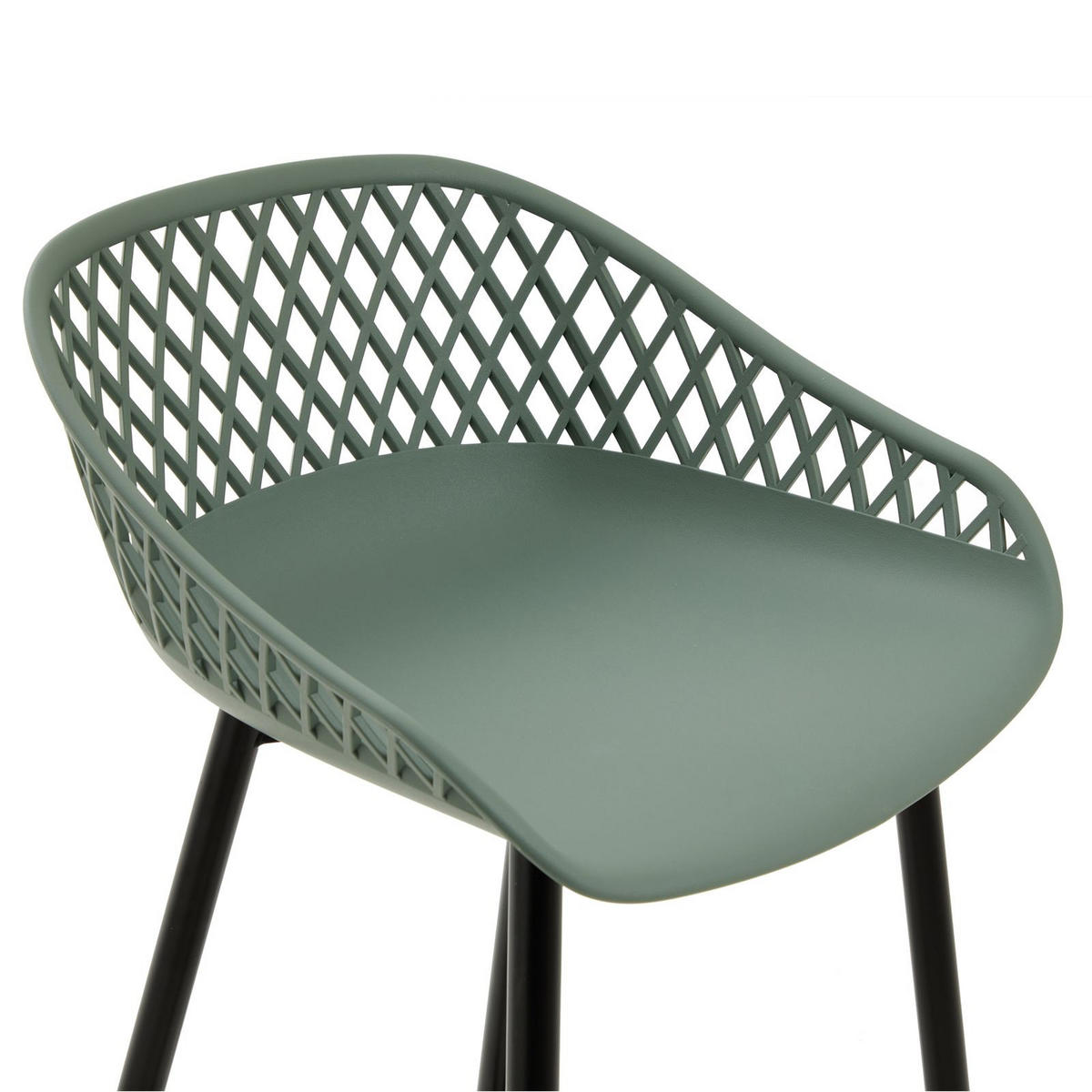 BARHOCKER IREK 2ER-SET - Grün, Textil (47/99/49cm) - IDIMEX