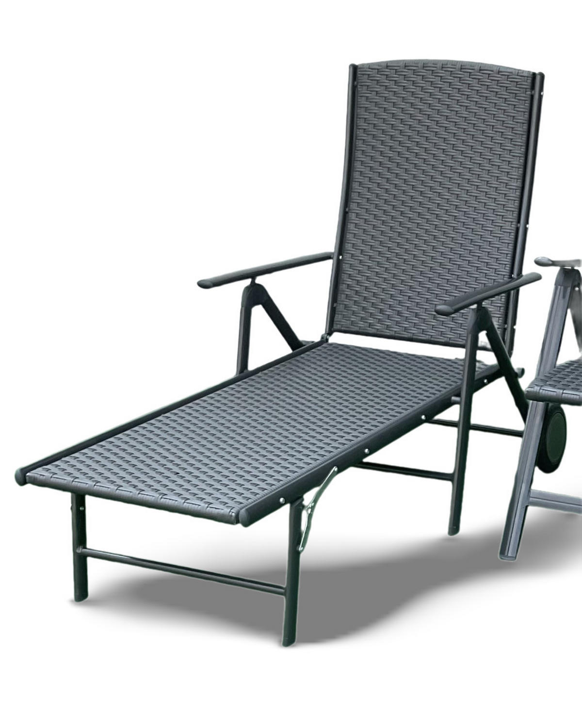 GARTEN-RELAXLIEGE Palma - Graphitfarben, Kunststoff (57/34/192cm) - Sedex