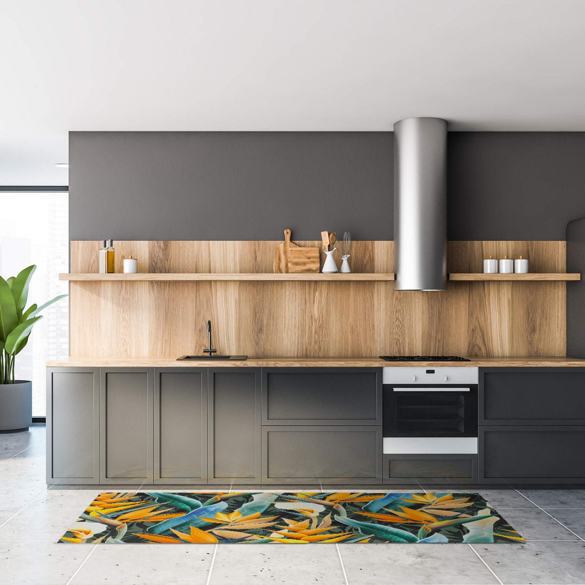 KÜCHENLÄUFER MAMA - Hellbraun, Textil (50/550cm) - WohnDirect