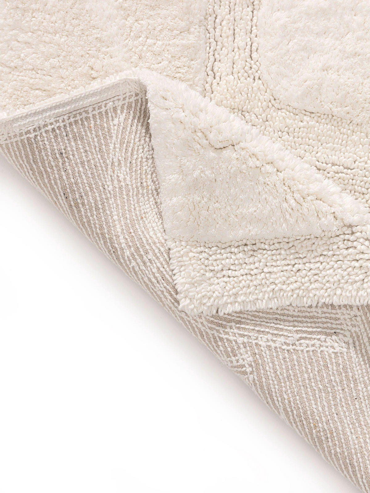BADEMATTE Nehir Weiß 70x120 cm - Weiß, Textil (70/120cm) - benuta Nest