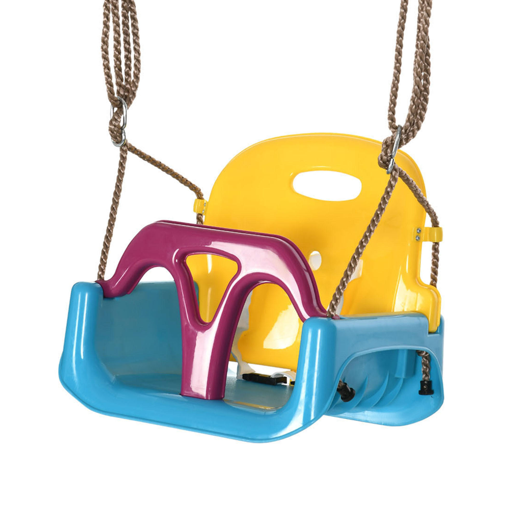 KINDERSCHAUKEL - Multicolor, Kunststoff (33/42cm) - Outsunny