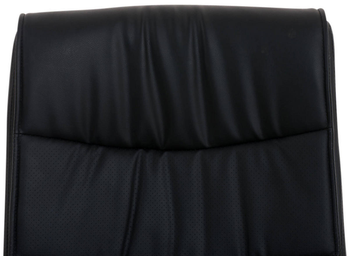 SCHWINGSTUHL 2er Set Lederlook schwarz - Schwarz, Textil/Metall (49/105/60cm) - CLP