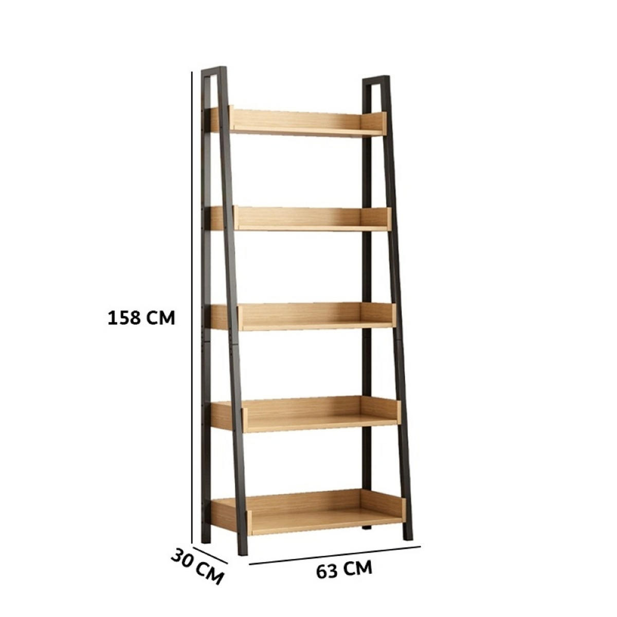 BÜCHERREGAL, braun, 63/158/30 cm - Braun, Holzwerkstoff (63/158/30cm)