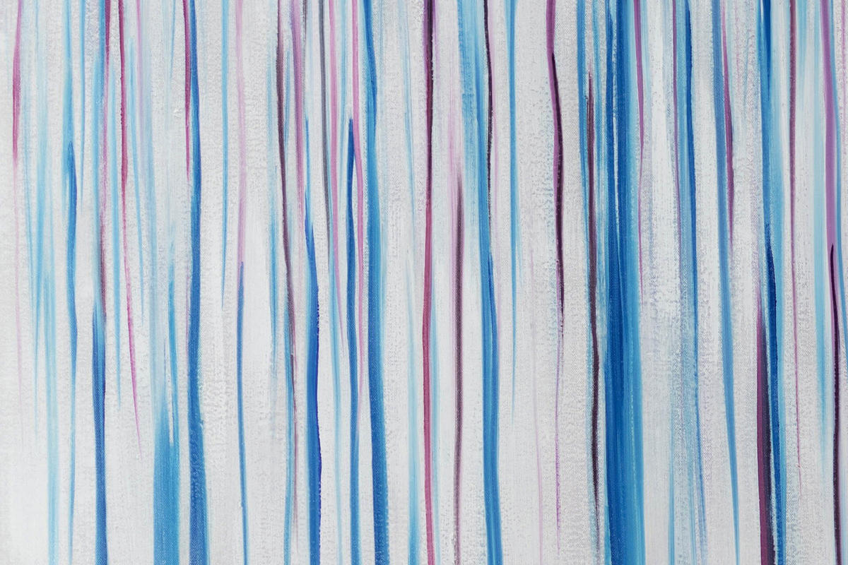 ÖLGEMÄLDE XXL Blau 200/100 cm - Blau/Weiß, Holz/Textil (6.68/100cm) - KUNSTLOFT