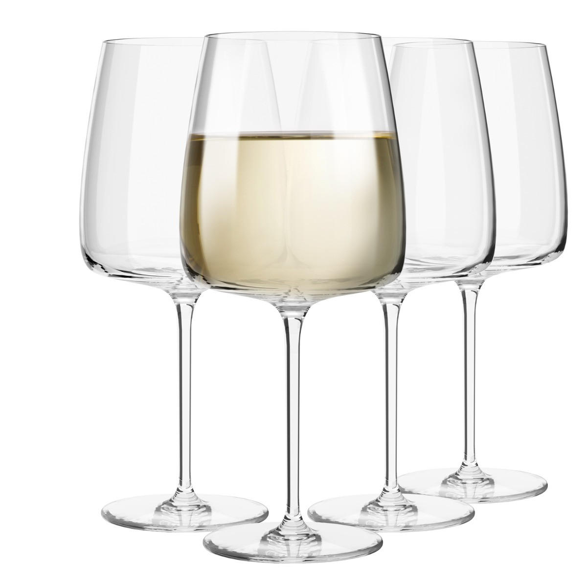 WEINGLÄSER MODERN, 4ER-SET, 650 ML - Transparent, Glas (0.65L) - Krosno Glass