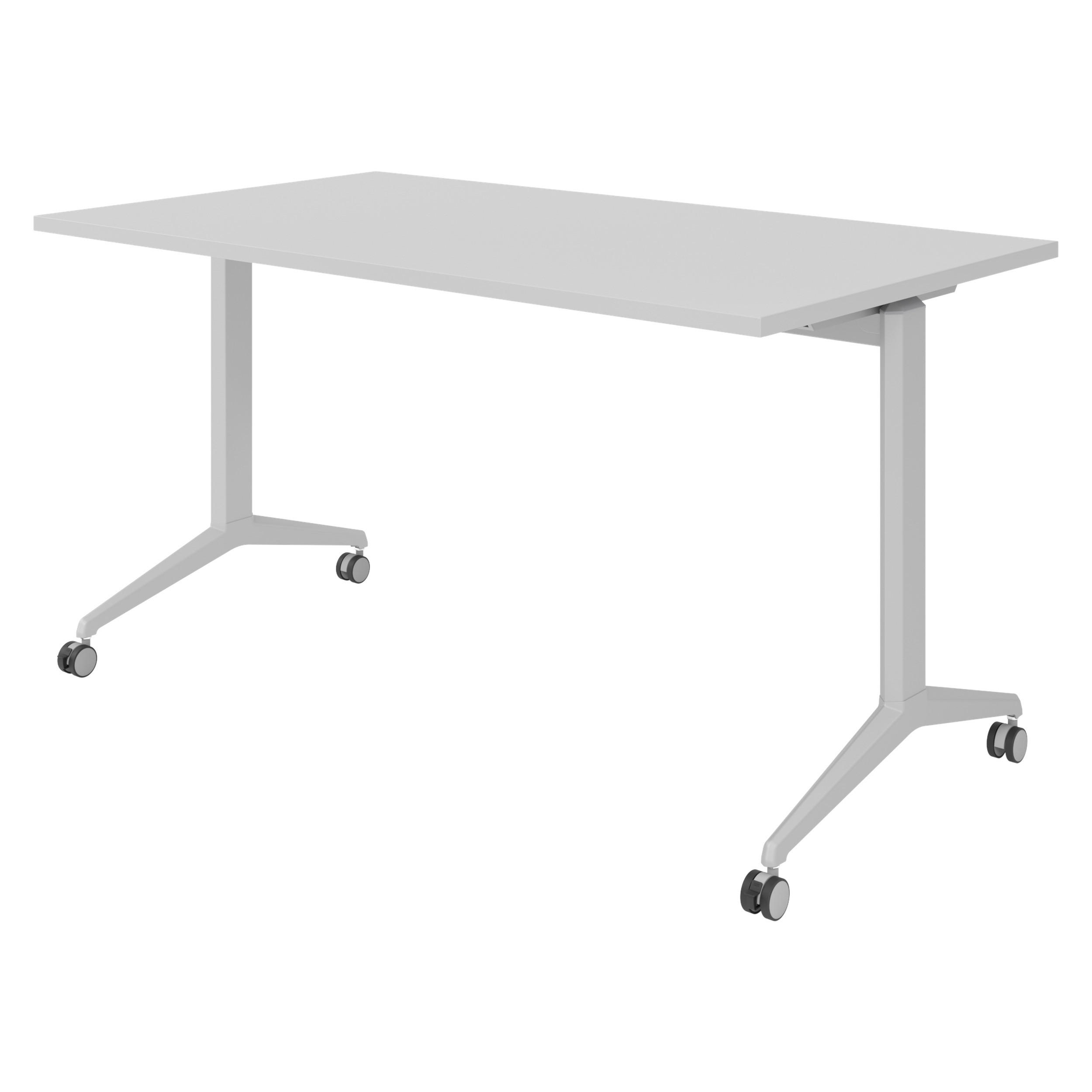 bümö Seminartisch Grau, Silber 140x75x80 cm