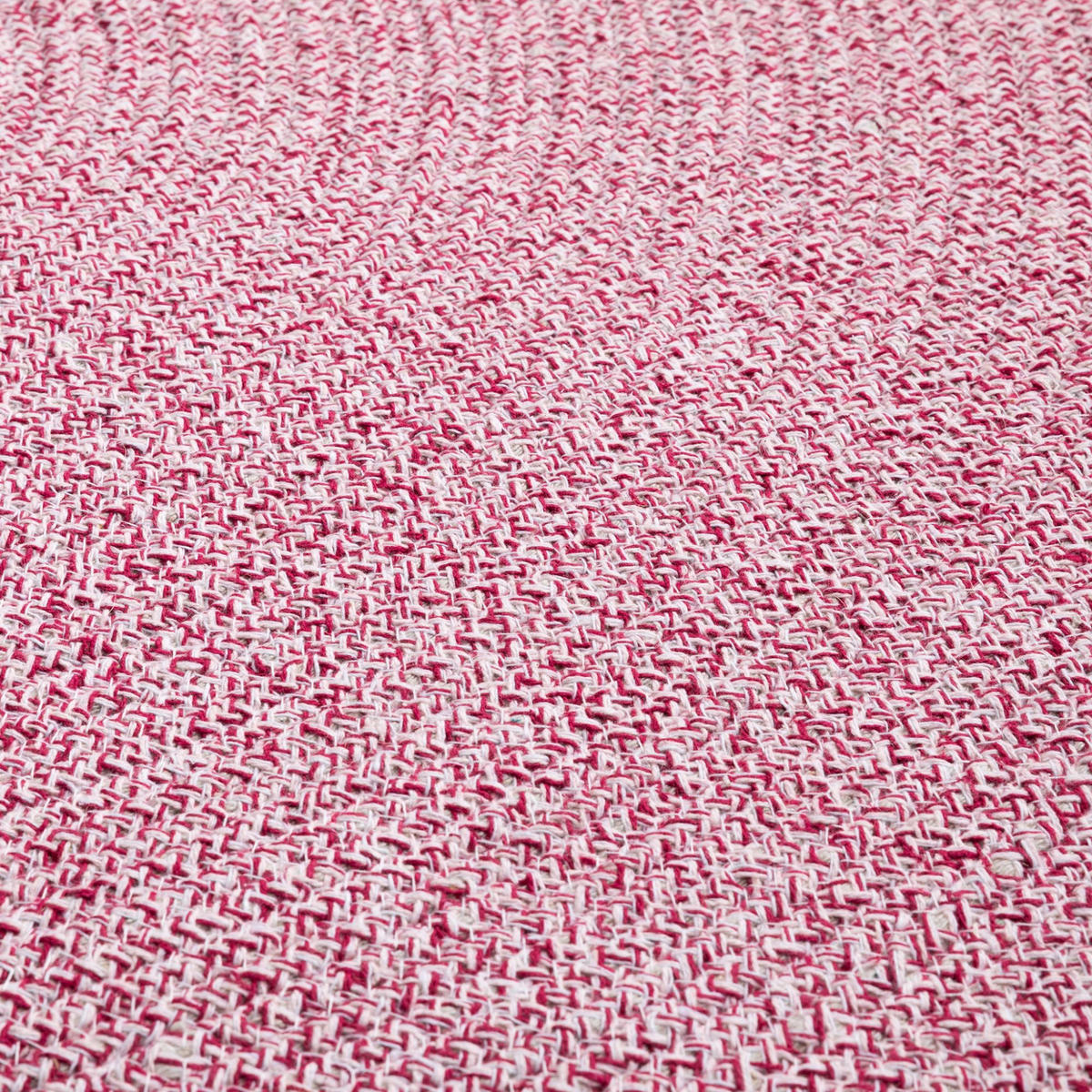 HANDWEBTEPPICH 120/120 cm Bali Plain - Altrosa, Naturmaterialien (120/120cm) - Steffensmeier
