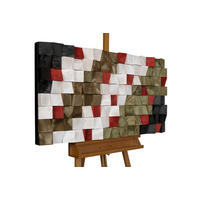 HOLZBILD Grün 102/55 cm - Weiß/Grün, Holz (6.5/55cm) - KUNSTLOFT