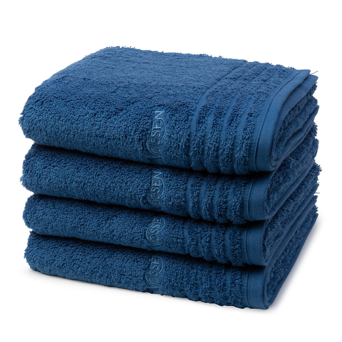 HANDTUCH Vienna Style Supersoft 4er-Set - Dunkelblau, Textil (50/100cm) - Vossen