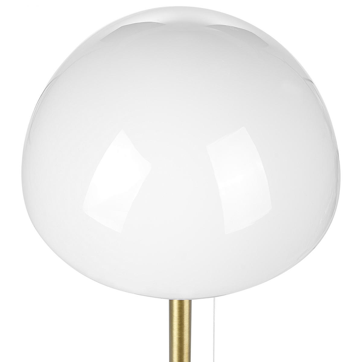 TISCHLAMPE Moruga 17/17/39 cm - Goldfarben, Glas (17/13/39cm) - Beliani