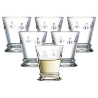 WASSERGLÄSER Biene Abeille transparent 260 ml 6er Set - Transparent, Glas (0.26L) - La Rochère