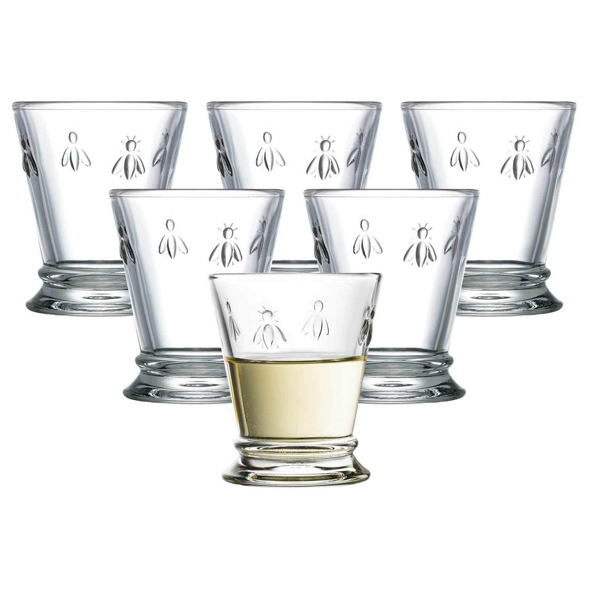 WASSERGLÄSER Biene Abeille transparent 260 ml 6er Set - Transparent, Glas (0.26L) - La Rochère