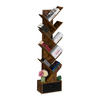 BÜCHERREGAL - Braun, Holzwerkstoff/Wellpappe (38/146/22cm) - Relaxdays