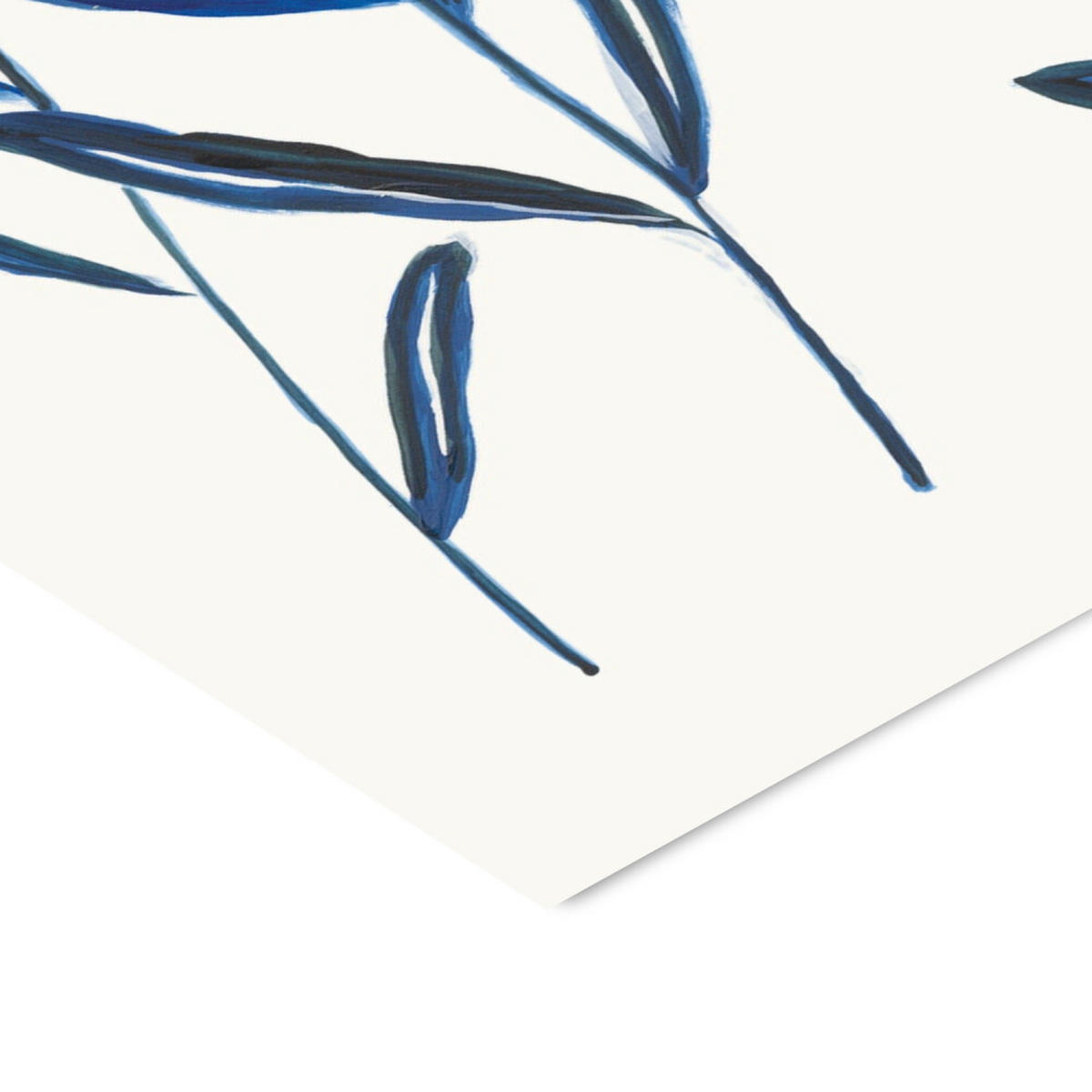 POSTER mit Rahmen Wild Apple - Borrowed and Blue II - Blau/Eichefarben, Holz/Papier (30/40cm) - Poster&Frame