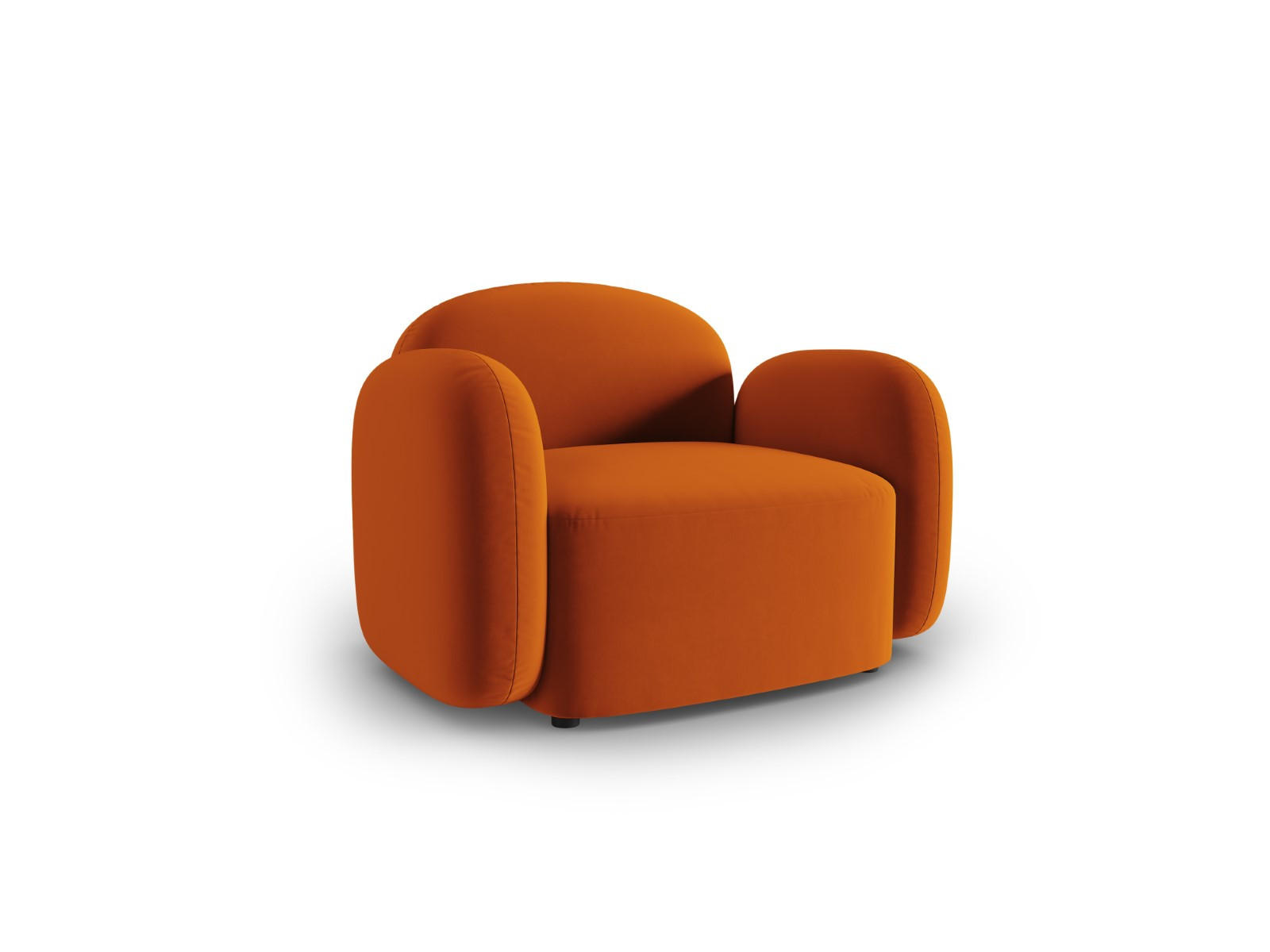 SESSEL Blair aus Samt terrakotta - Terra cotta, Textil (87/80/119cm) - Micadoni
