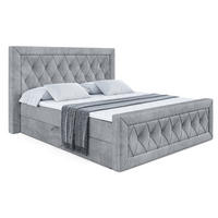 BOXBETT NOEL-Z - 120 x 200 - H4 - Grau - Grau, Holzwerkstoff (120/200cm) - ALTDECOR