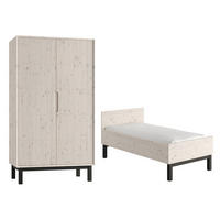 SOBA ZA BEBE 2-dijelniCountry Izbjeljeno drvo - bijela, drvo (145/89/76.4cm) - Petits-meubles