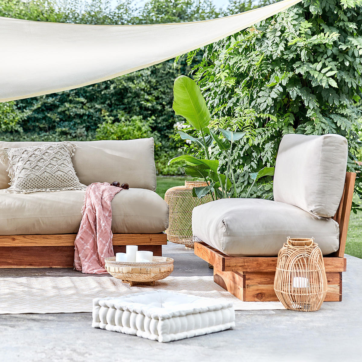 LOUNGESESSEL Dockland - Braun, Holz (76/68/66cm) - Butlers