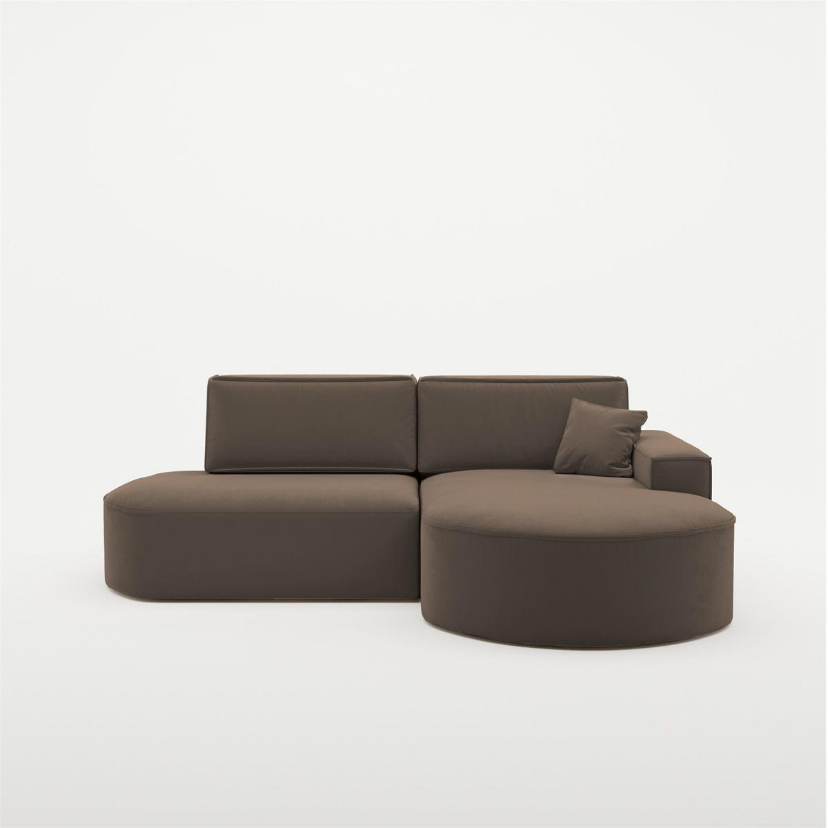 ECKSOFA Venedig Mit Schlaffunktion - Braun, Holzwerkstoff/Textil (278/179cm) - Fun Möbel