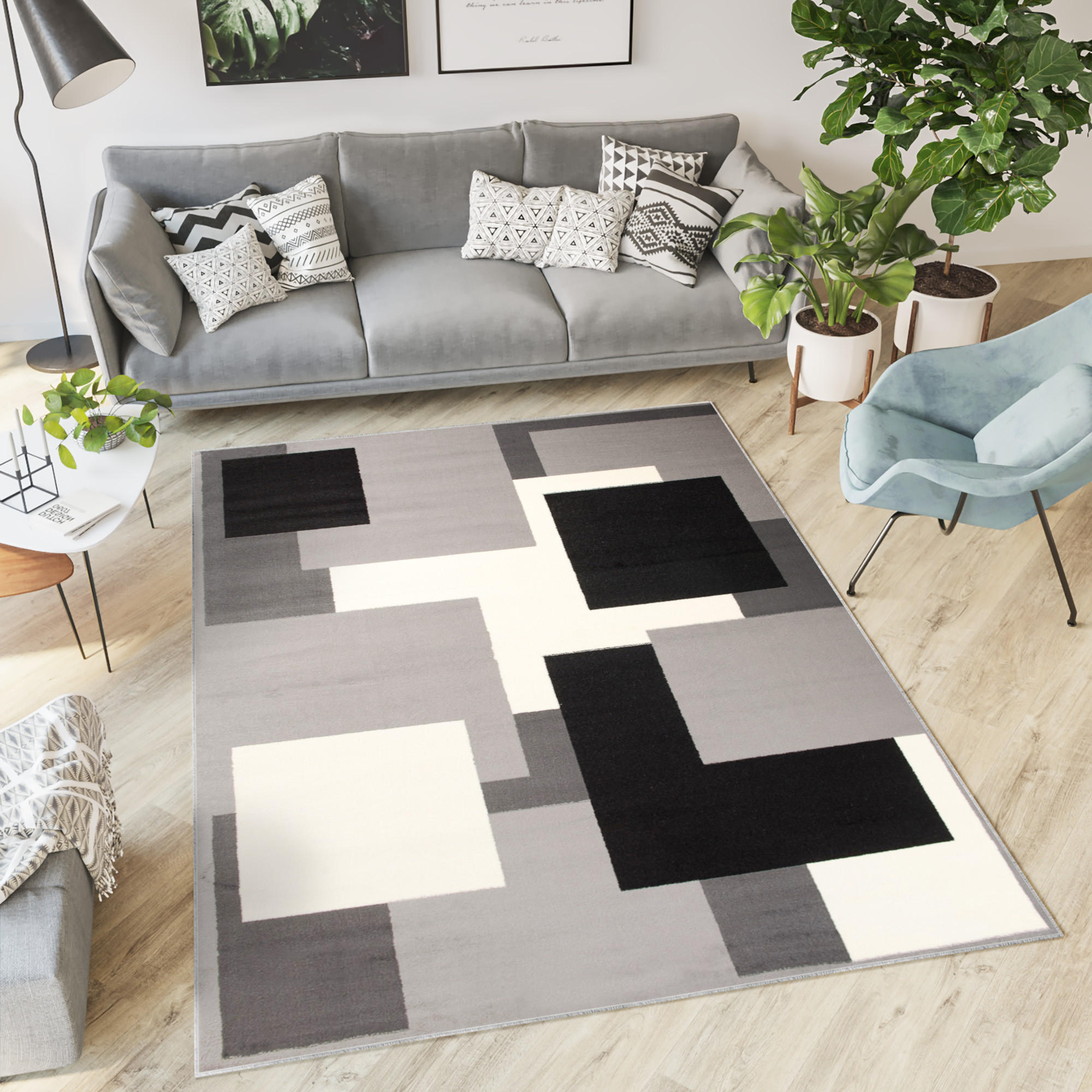 TEPPICH DREAM Grau 130/190 cm - Grau, Textil (130/190cm) - Tapiso