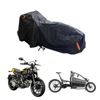 FAHRRADABDECKUNG Lastenrad 285 x 74 x 100 cm wasserdicht Oxford 420D - Schwarz, Textil (74/100/285cm)