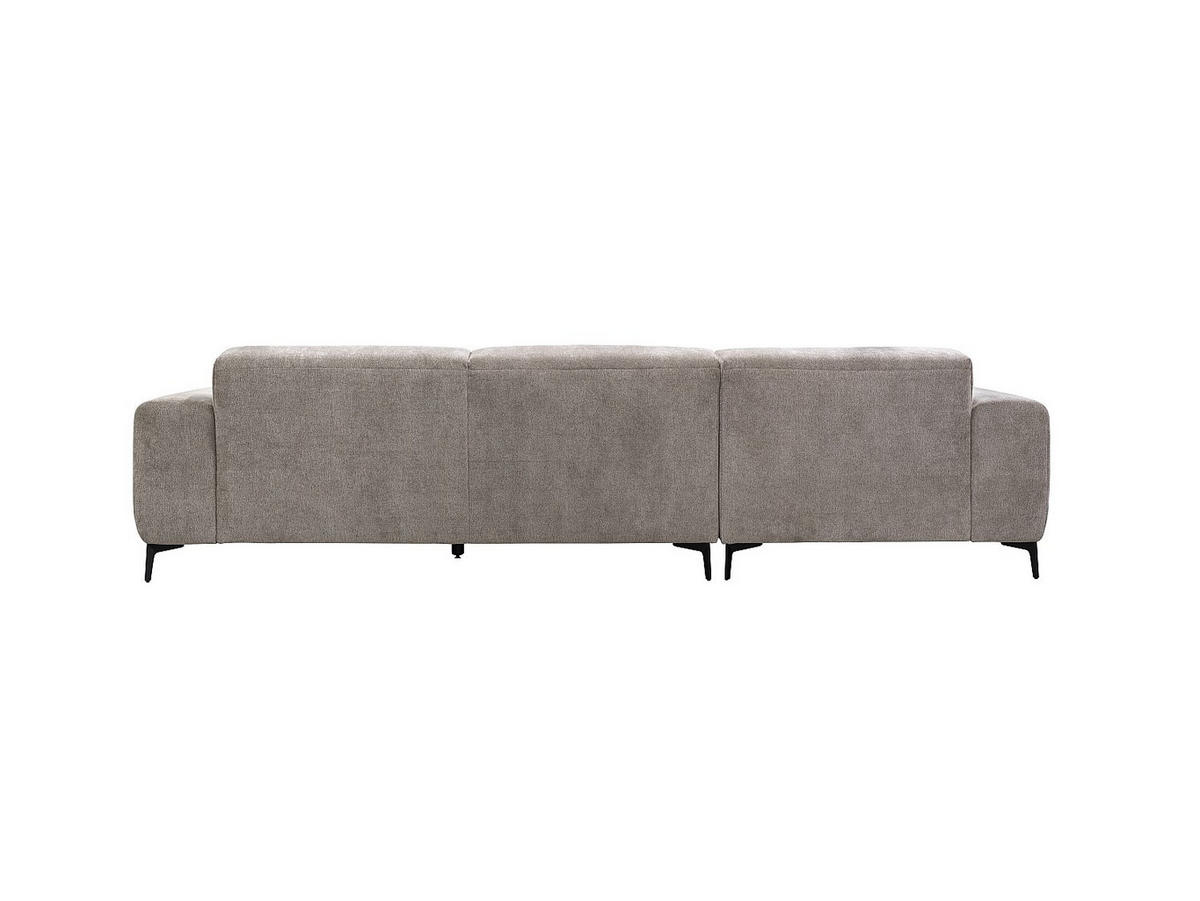 SOFA - 5 Personen - stoff - taupe Sapigo - Taupe, Textil (306/80/98cm) - Vente-Unique