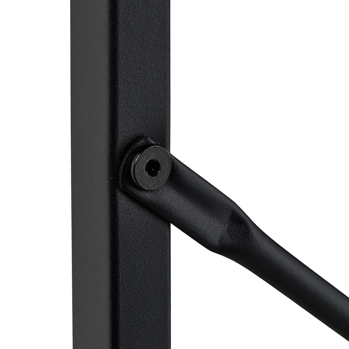 PÍSACÍ stôl - čierna, kov/kompozitné drevo (40/60/75cm) - Relaxdays