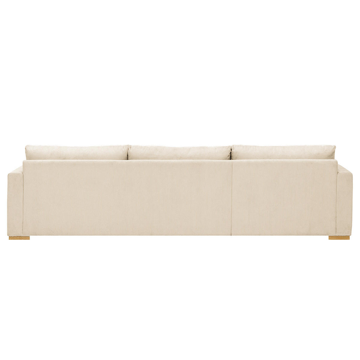 ECKSOFA mit Longchair - Creme, Textil (299/164cm) - home24