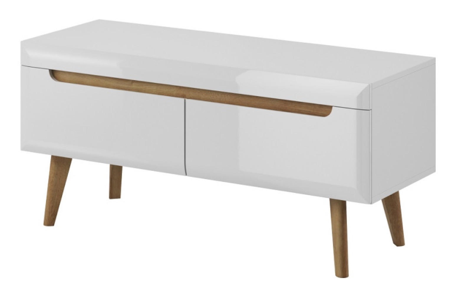 TV-SCHRANK Weiß Nordan Riviera Eiche - Multicolor, Holzwerkstoff (107/50/40cm) - Sepro Meble