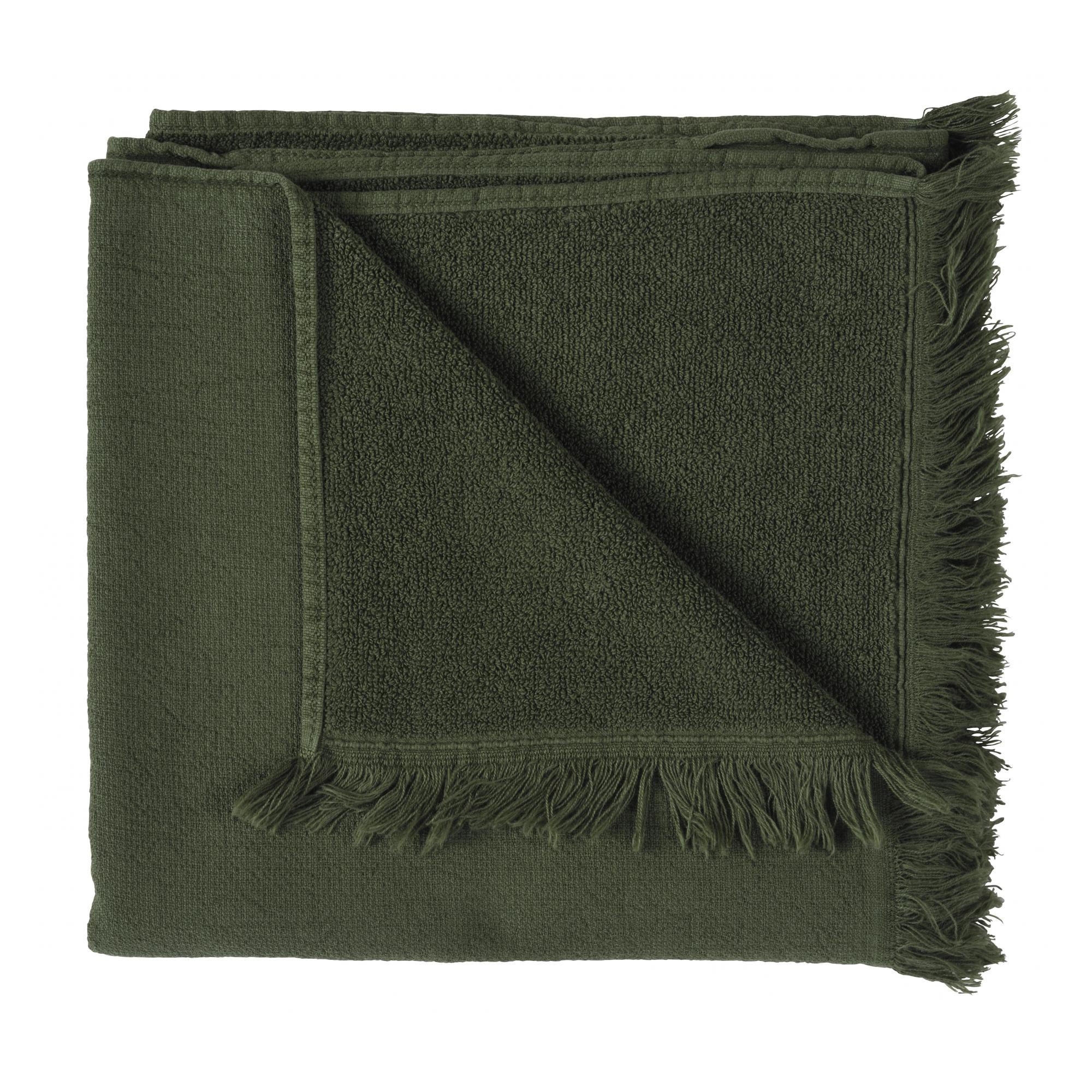 HANDTUCH Luna grünkohl 50 x 100 cm - Grün, Textil (50/100cm)