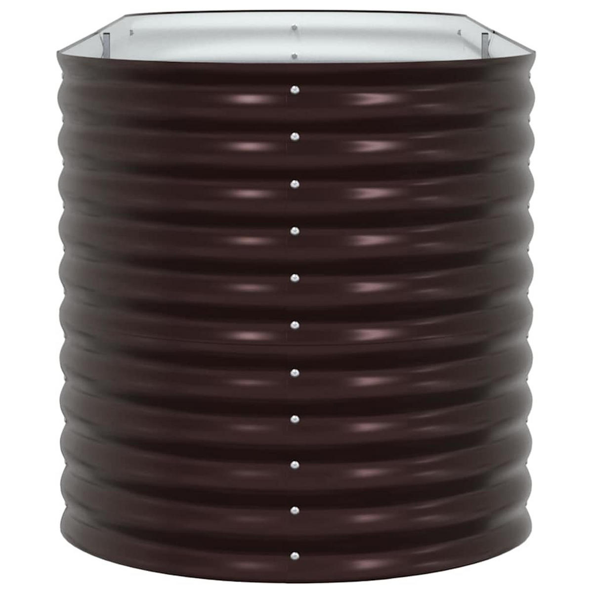 HOCHBEET Braun 240/80/81 Cm Stahl - Braun, Metall (80/81/240cm) - vidaXL