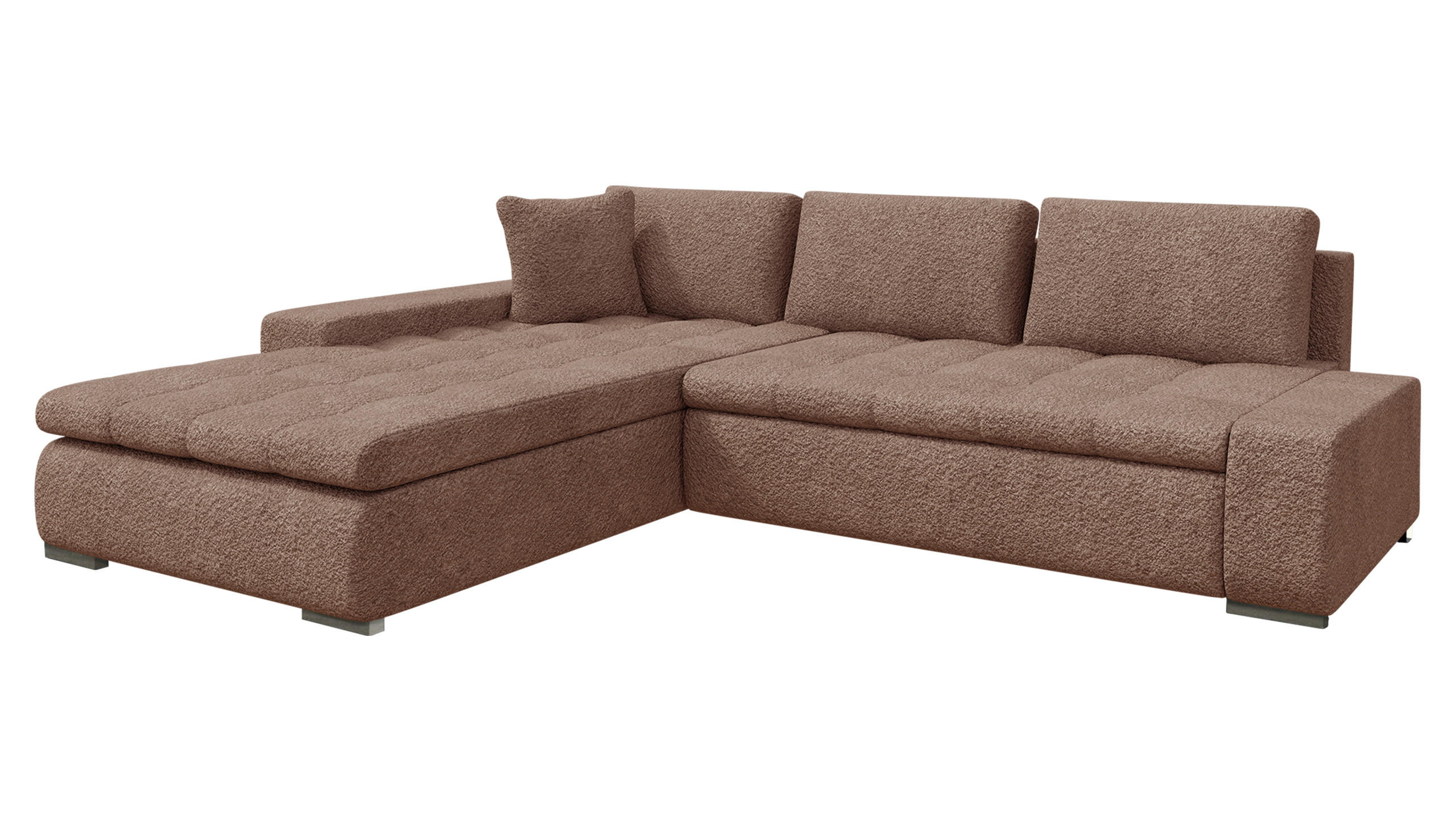 ECKSOFA Orkan - Dunkelrosa, Holz/Textil (302/213cm) - MIRJAN24