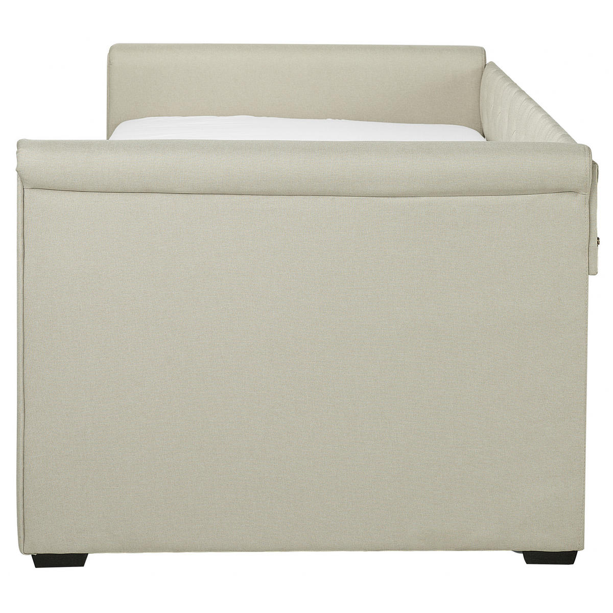 TAGESBETT 90/200cm Beige Libourne - Beige, Textil (90/200cm) - Beliani